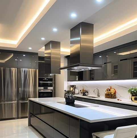 Tiras de LED en cocinas
